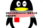 哪里可以找到pokerist（哪里可以找到磨刀师傅）