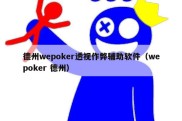 德州wepoker透视作弊辅助软件（wepoker 德州）